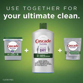Cascade Platinum Dishwasher Rinse-Aid
