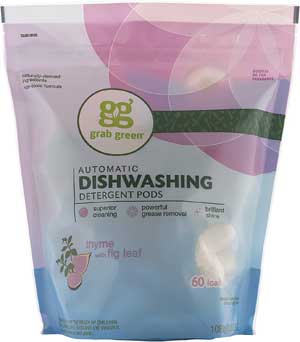 Grab Green Natural Dishwasher Detergent Pods