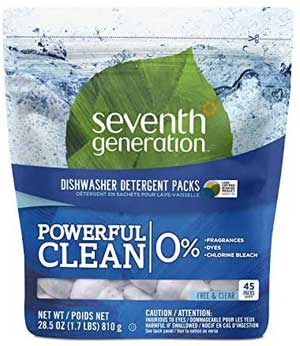 Seventh Generation Fragrance Free Dishwasher Detergent Pack