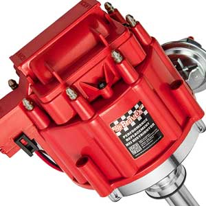 High-Performance Red Cap HEI Distributor Chevy 350