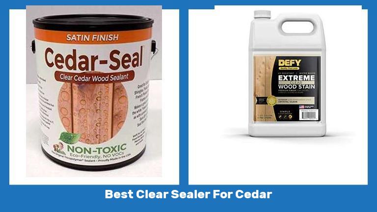 Best Clear Sealer For Cedar