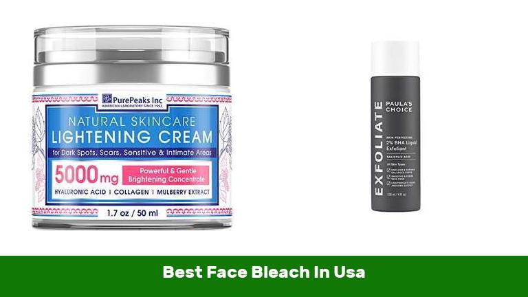 Best Face Bleach In Usa