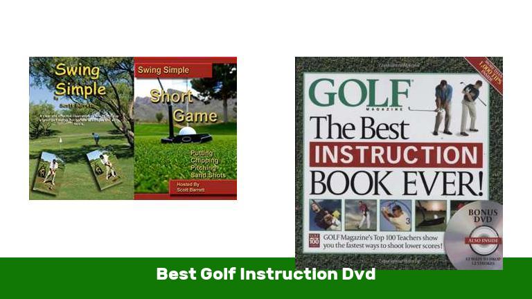 Best Golf Instruction Dvd