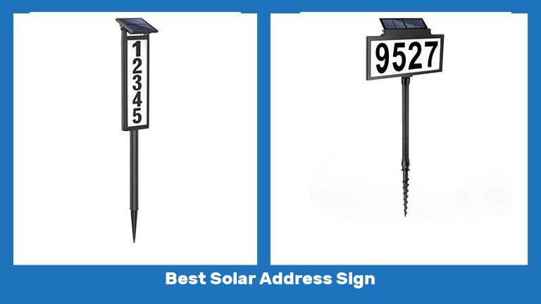 Best Solar Address Sign