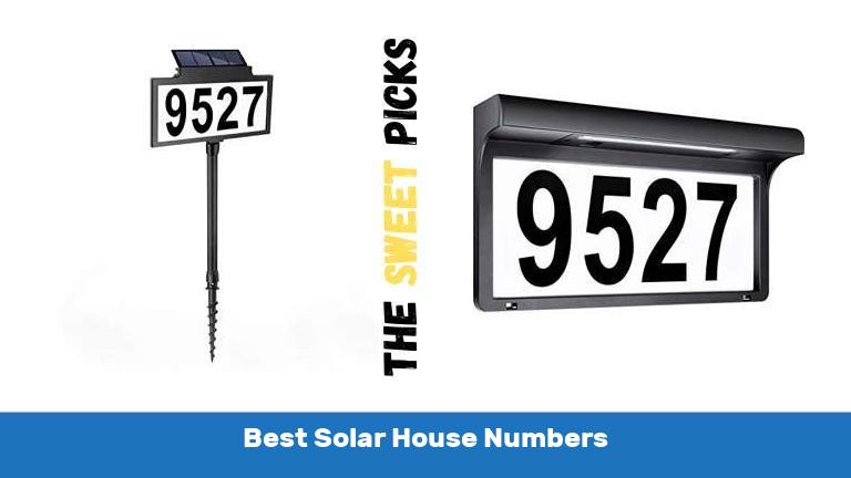 Best Solar House Numbers